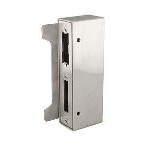 Gegenkasten Edelstahl 40 mm - mit Schlie�blech - vorbereitet f�r e-�ffner - f�r Edelstahltore