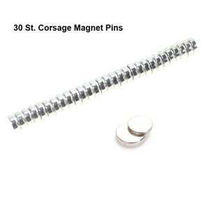 30 x Corsage Magnet Pin Anzug Anstecker  1cm Blume Hochzeit Magnethalter