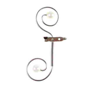 Anstecker Anstecknadel Corsage Revers Clip Hochzeit Br�utigam Brosche Pin L8cm