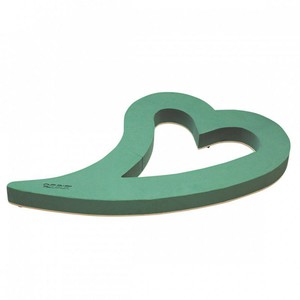 Herz geschwungen Steckschaum Auto offen Vakuumsauger 80x50x5,5cm Oasis Steckmoos