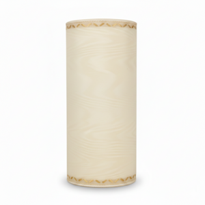 Kranzband Trauerband Schleifenband Moire goldene Webkante 200mm x 25m creme