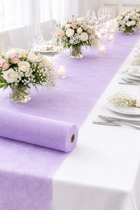 25m Vlies Stoff Rolle 70cm breit - Edler Tischl�ufer & Dekostoff f�r Hochzeit - Hochwertiges Tischvlies am St�ck