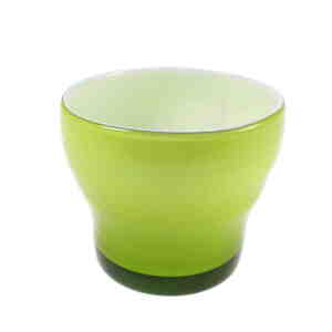 Blumentopf Glas 10,5 H9cm grün Übertopf Laola Vase Windlicht Pflanztopf Gefäß