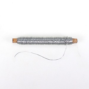 1 Rolle Wickeldraht verzinkt silber Blumendraht Bindedraht a 100g 0,65mm