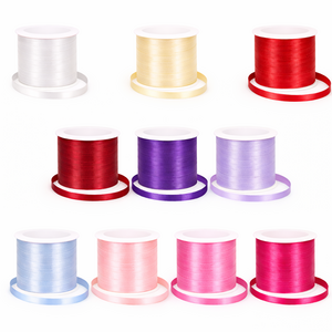 Dekoband Satin 6 mm 50 m - Schleifenband Antennenband f�r Hochzeit, Auto, Basteln & Geschenkdeko