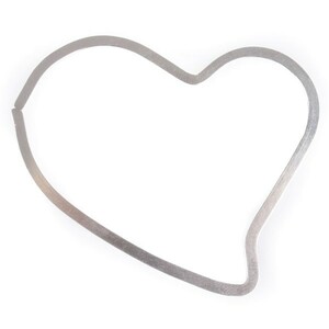 50 Serviettenringe Streudeko Herz Metall silber ca. 6cm Hochzeit Feier Tischdeko