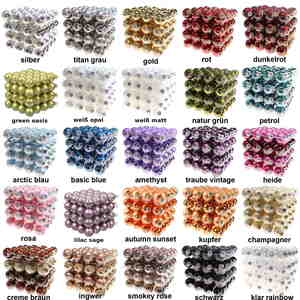 64 Christbaumkugeln Glas 4cm Weihnachtskugel Kugel 40mm Baumschmuck Weihnachten