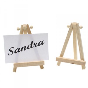 12 Tischkartenhalter Holz Mini Staffelei 11x7cm Kartenhalter Platzkarten G�ste