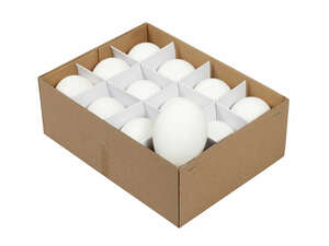 12 Gnseeier ausgeblasen Eier Gans ca. 8cm Dekoeier Ostereier Natureier