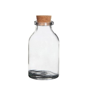 105 x Glasflasche mit Korken mini H6cm 3cm 25ml Flasche Give away Wunschglas