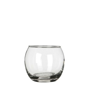Windlicht Glas klar Kugel H7cm 8cm Ballglas Kugelglas Teelichtglas Teelichthalter