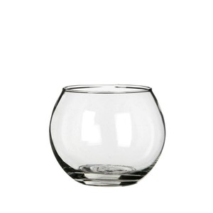 Windlicht Glas klar Kugel H8cm 10cm Ballglas Kugelglas Teelichtglas Blumenvase