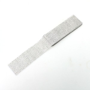 3m Strassband Dekoband silber B6cm 