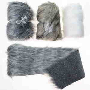 Fellband Fell fake fur Kunstfell Dekoband 150cm x 15cm