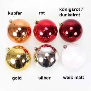 4 Christbaumkugeln 120mm Kugel Kunststoff Baumschmuck Weihnachtskugel Dekokugeln