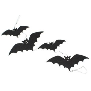Fledermaus Girlande Filz schwarz L100cm B28cm Halloween Grusel Party Dekoartion