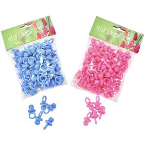 48 Schnuller 2,8x1,5cm Streudeko Taufe Geburt Baby Deko Tischdeko