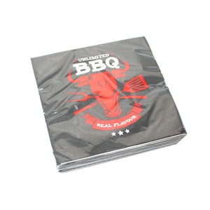 20 Servietten BBQ Barbeque Grillen 3lagig 33x33cm Papier Tissue Serviette Sommer