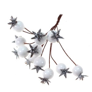 6 Beeren B�ndel a 12 Beeren ca. 18mm k�nstlich Beerenpick Beerenbund Deko-Beeren