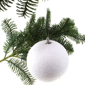 Weihnachtskugel Schneeball 18cm Kunststoff Kugel 180mm Weihnachten Winter H�nger