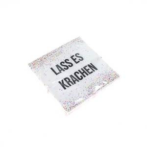 20 Servietten Party Lass es krachen 3-lagig 33x33cm Papierservietten Tissue