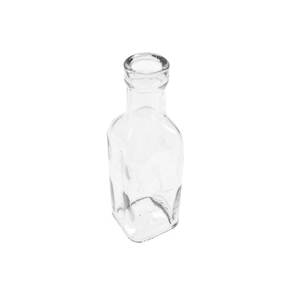 Flasche ca 180ml H15,5cm 4,8cm eckig klar Glas Vase Blumenvase Tischvase Deko
