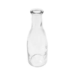 Flasche klar Glas ca.285ml H18,5cm 6,5cm Vase Glasflasche Blumenvase Tischvase