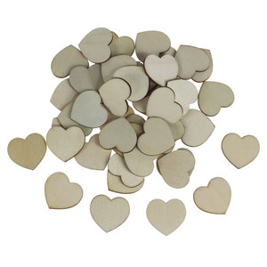 50 Herzen Holz Scheiben 4cm Herz Namenschild Platzkarte Hochzeit Streu Deko Basteln