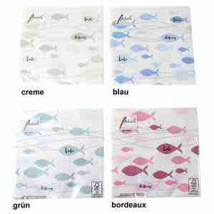 20 Servietten Fische 3-lagig 33x33cm Kommunion Firmung Konfirmation Glaube