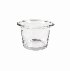 Teelichtglas D6,2xH4,5cm Windlicht Glas Teelichthalter Kerzenstnder Kerzenglas
