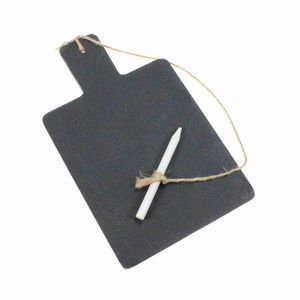 Schiefertafel mit Kreidestift ca 19x11,5 cm Men�tafel Servierbrett K�chentafel