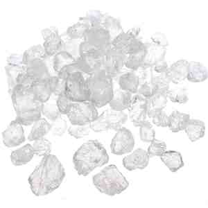 10kg Glassteine Crusheis Dekoeis Eisw�rfel 25-30mm klar Glasbruch Dekosteine