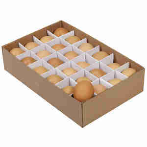 24 echte Hühnereier braun ca6cm ausgeblasen natur Eier Ostereier Ostern basteln