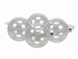 4 Christbaumkugeln 10cm Glas Weihnachtskugel Kugel Baumschmuck 100mm Weihnachten