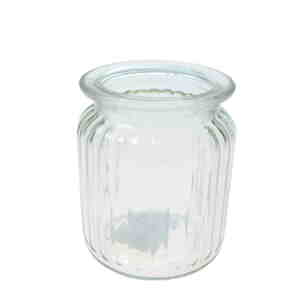 Windlicht Glas Teelichthalter Glasvase H9cm 7,5cm Blumenvase Mini Vase Vschen