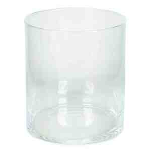 Zylinder Vase D19xH22cm Glas klar rund Dekoglas zylindrisch Bodenvase Blumenvase