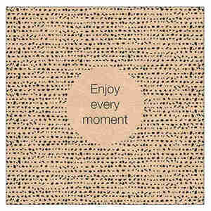 20 Servietten recycled enjoy every moment 3lagig 33x33cm Tissue Genie�e jeden Augenblick