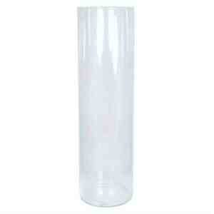 B-Ware Zylinder Vase D19xH70cm Glas rund  Dekoglas zylindrisch Bodenvase Blumenvase
