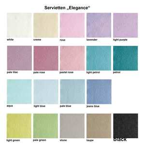 15 Servietten Elegance gepr�gt 40x40cm hochwertig Bl�te Ornament edel elegant