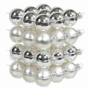 36 Christbaumkugeln Glas 4cm Weihnachtskugel Kugel 40mm Baumschmuck Weihnachten