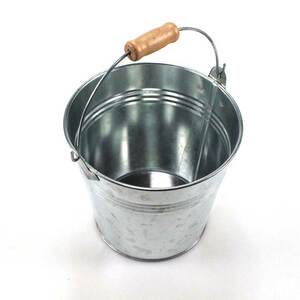 3 Eimer  21,5cmxH 20cm Zink silber Deko Blumentopf Blecheimer �bertopf Pflanztopf