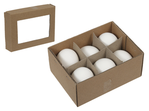 6 H�hnereier ausgeblasen  wei� ca 6cm natur Eier Ostereier Ostern basteln