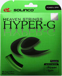 12m Solinco Hyper G Polyestersaite Spin + Kontrolle