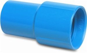 PVC Muffe 38mm blau für Schwimmbadschlauch