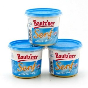 Bautzner Senf mittelscharf 3er Pack (3 Becher  200ml)