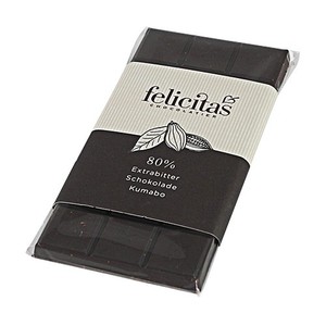 Tafelschokolade 80% Extrabitter von der Confiserie Felicitas (100 g)