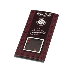 Zartbitter Schokolade mit Edeleberesche von der Confiserie Felicitas (100 g)