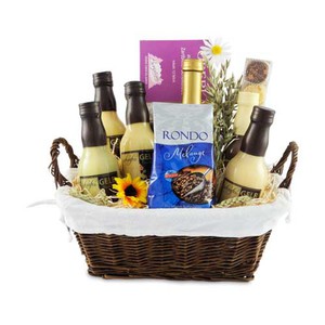 scharfes Gelb - Likr Geschenkkorb