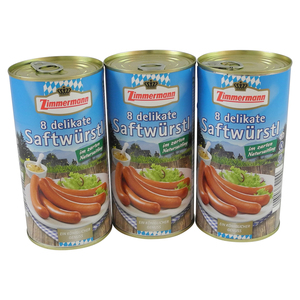 Delikate Saftw�rstl 3er Pack (3 Dosen � 8 St�ck / 250 g)