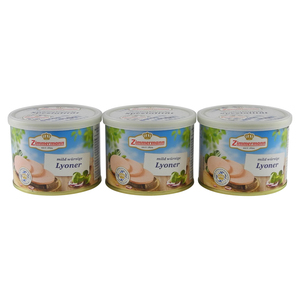 Delikatess Lyoner  - Wurstspezialitt 3er Pack (3 Dosen  200 g)